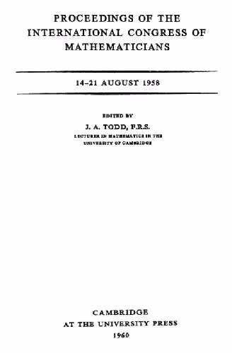 خرید و دانلود نسخه کامل کتاب Proceedings of the International Congress of Mathematicians, 14 - 21 Aug 1958.