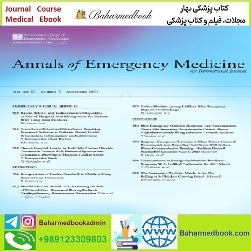 Annals of Emergency Medicine Volume 82 Issue 1 to 5 2023 TRUE