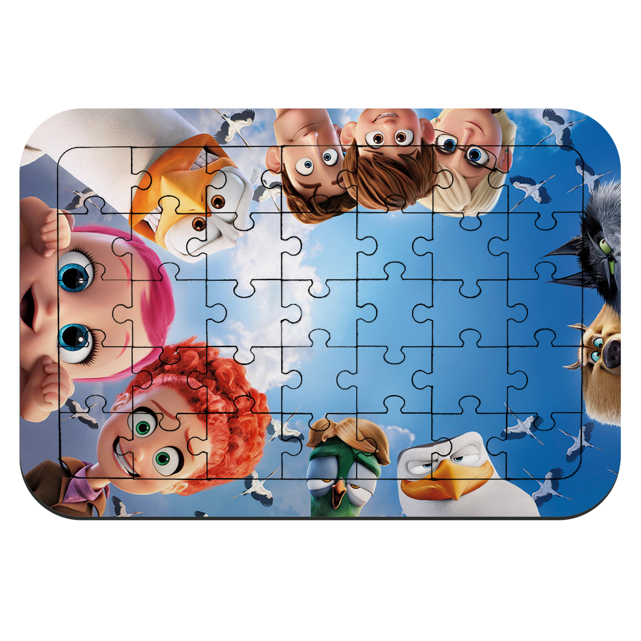 پازل 35 تکه طرح انیمیشن لک لک ها مدل NI1633