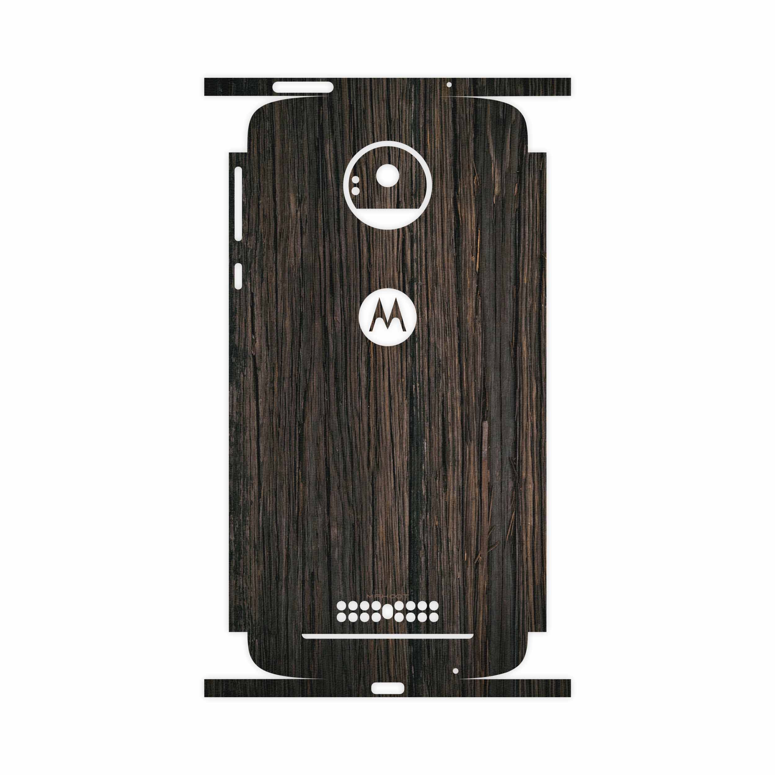 برچسب پوششی ماهوت مدل Burned Wood-FullSkin مناسب برای گوشی موبایل موتورولا Moto Z