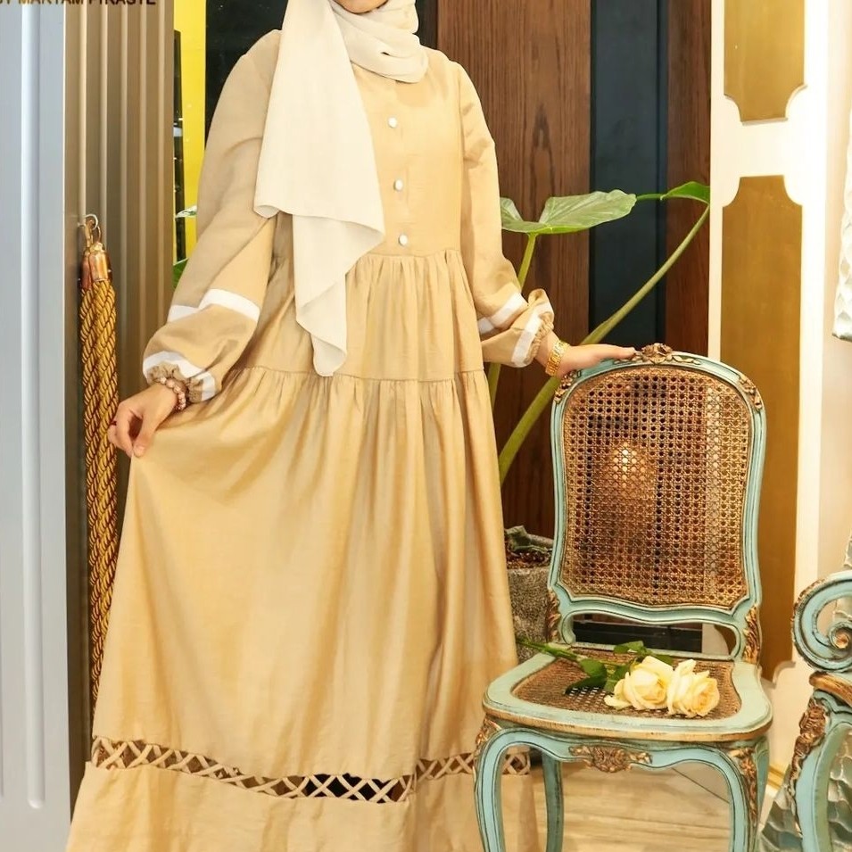 پیراهن تابستانه ساحلی بسیارسبک و خنک دوخته شده با تکنیک پارچه سازی قابل سفارش تا سایز 46