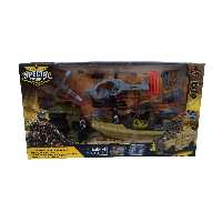 اسباب بازی جنگی مدل قایق طرح هلیکوپتر مجموعه 17 عددی