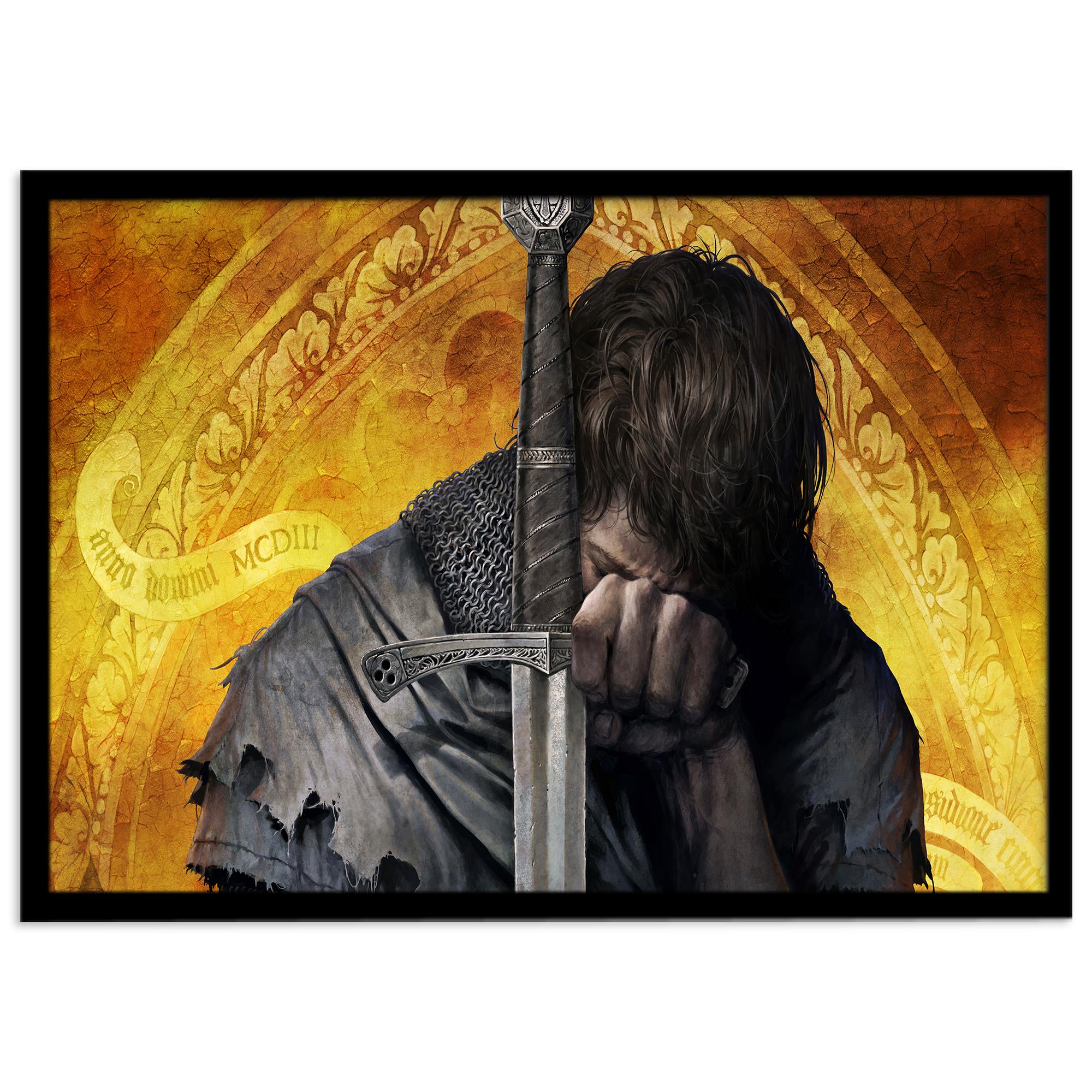 تابلو نوری بکلیت مدل طرح بازی گیم نت Kingdom come مدل چراغدار B-s1419