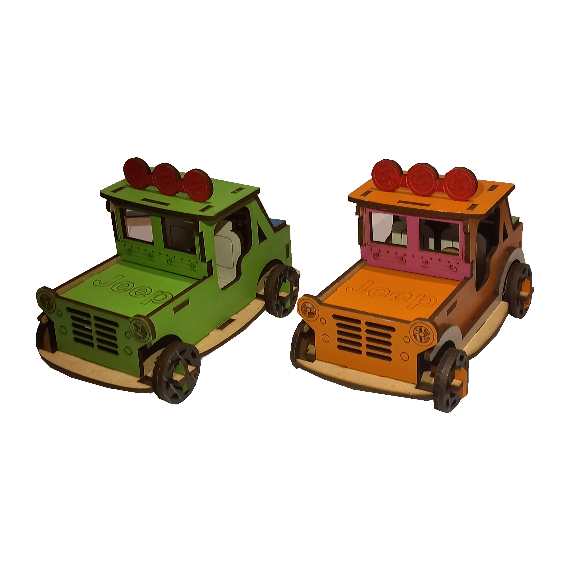 ماکت دکوری مدل جیپ آفرود کد002 بسته 2 عددی