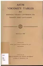 خرید و دانلود نسخه کامل کتاب ASTM viscosity tables for kinematic viscosity conversions and viscosity index calculations