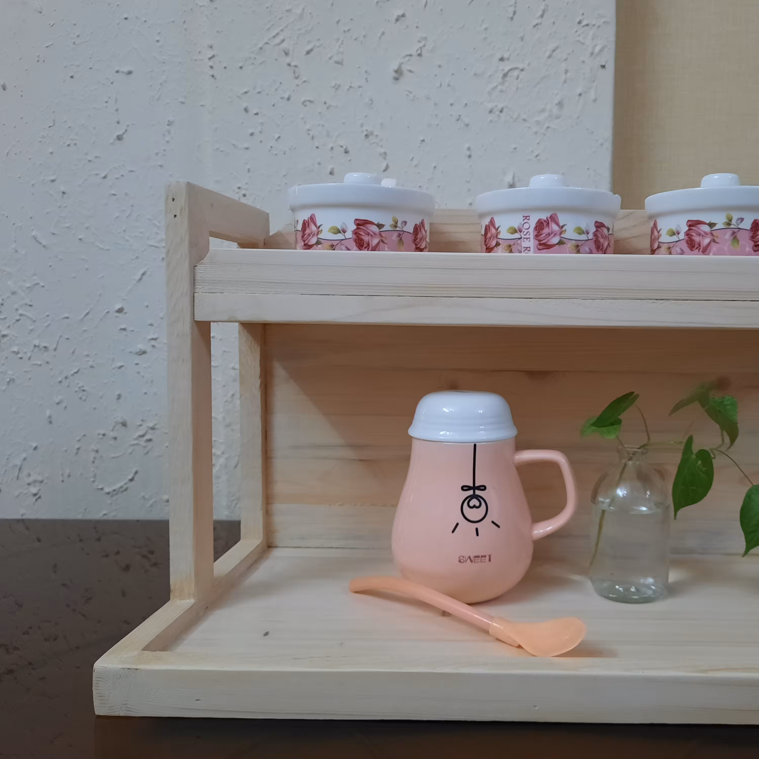 جا ادویه ای و پا سماوری  چوبی