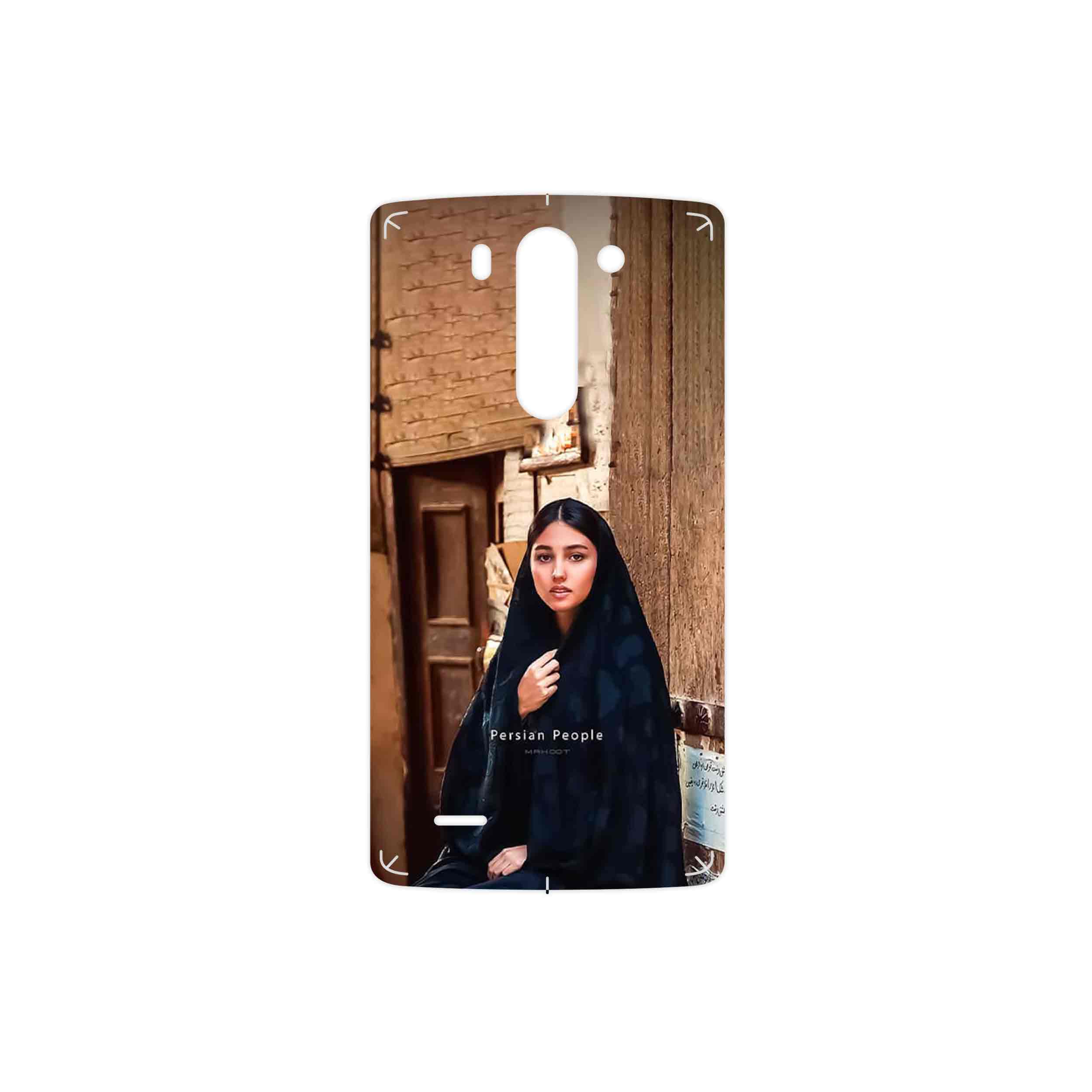 برچسب پوششی ماهوت مدل Portrait of an Iranian Woman مناسب برای گوشی موبایل ال جی G3 Beat