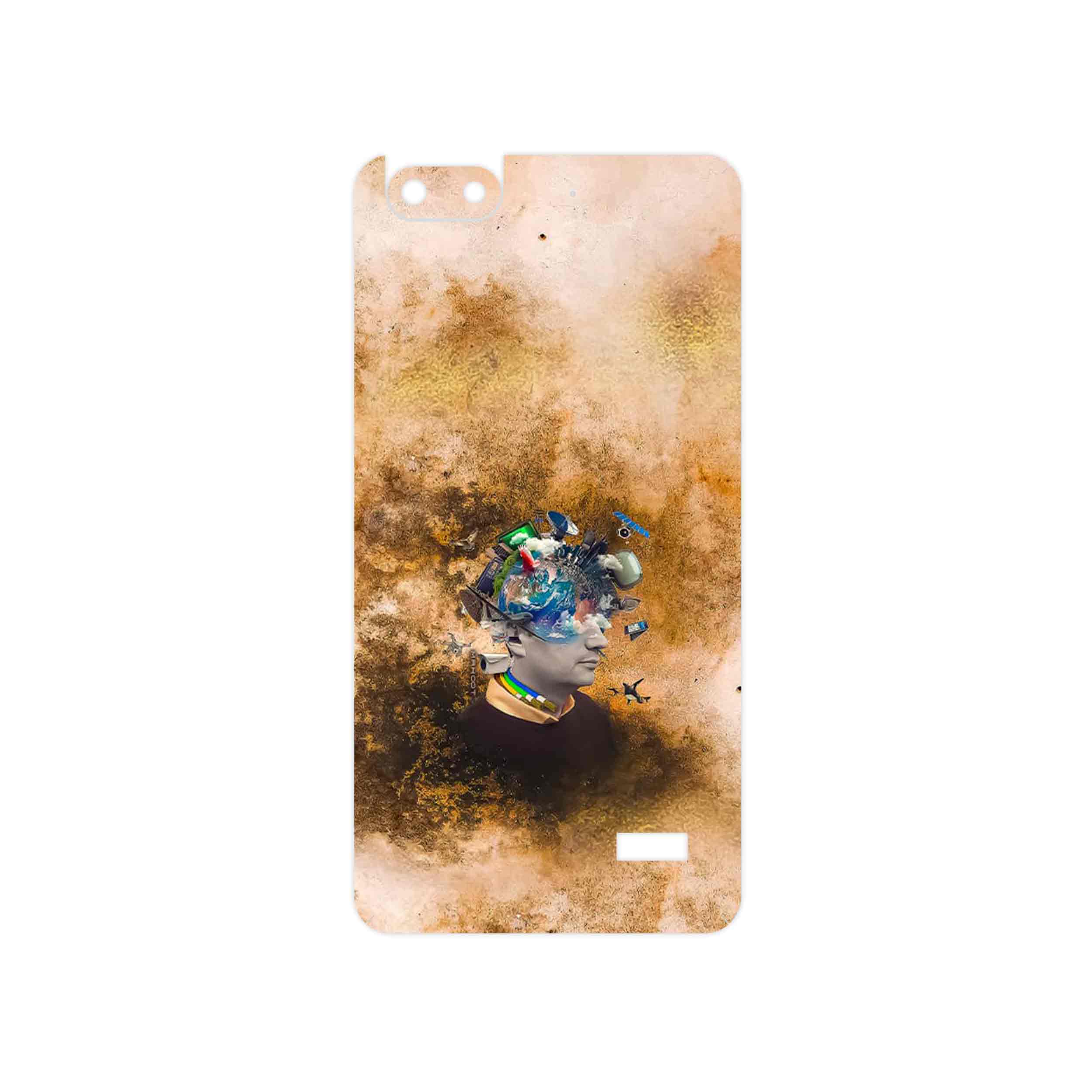 برچسب پوششی ماهوت مدل Collage of surreal Portrait of Men مناسب برای گوشی موبایل آنر 4C