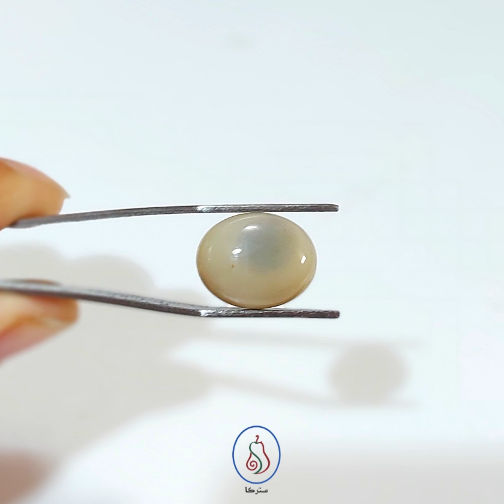 نگین سنگ عقیق کبود سبز تراش دست کد101