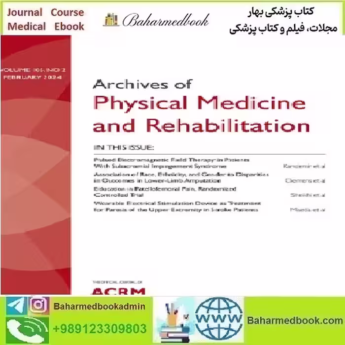 Archives of Physical Medicine and Rehabilitation Volume 105 Iss