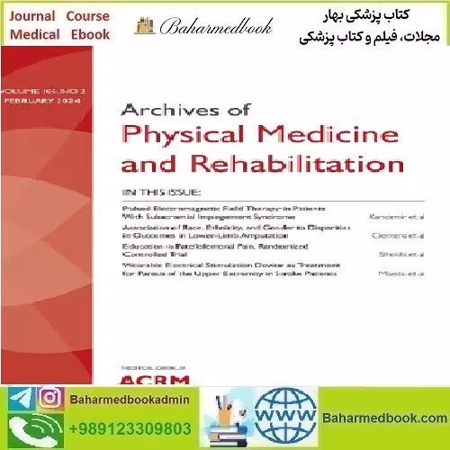 Archives of Physical Medicine and Rehabilitation Volume 105 Iss
