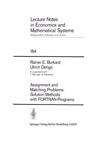 خرید و دانلود نسخه کامل کتاب Assignment and Matching Problems: Solution Methods with FORTRAN-Programs