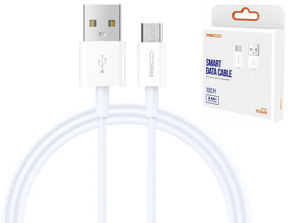 کابل شارژ سریع یو اس بی به میکرو یو اس بی 2.4 آمپر رسی RS06M