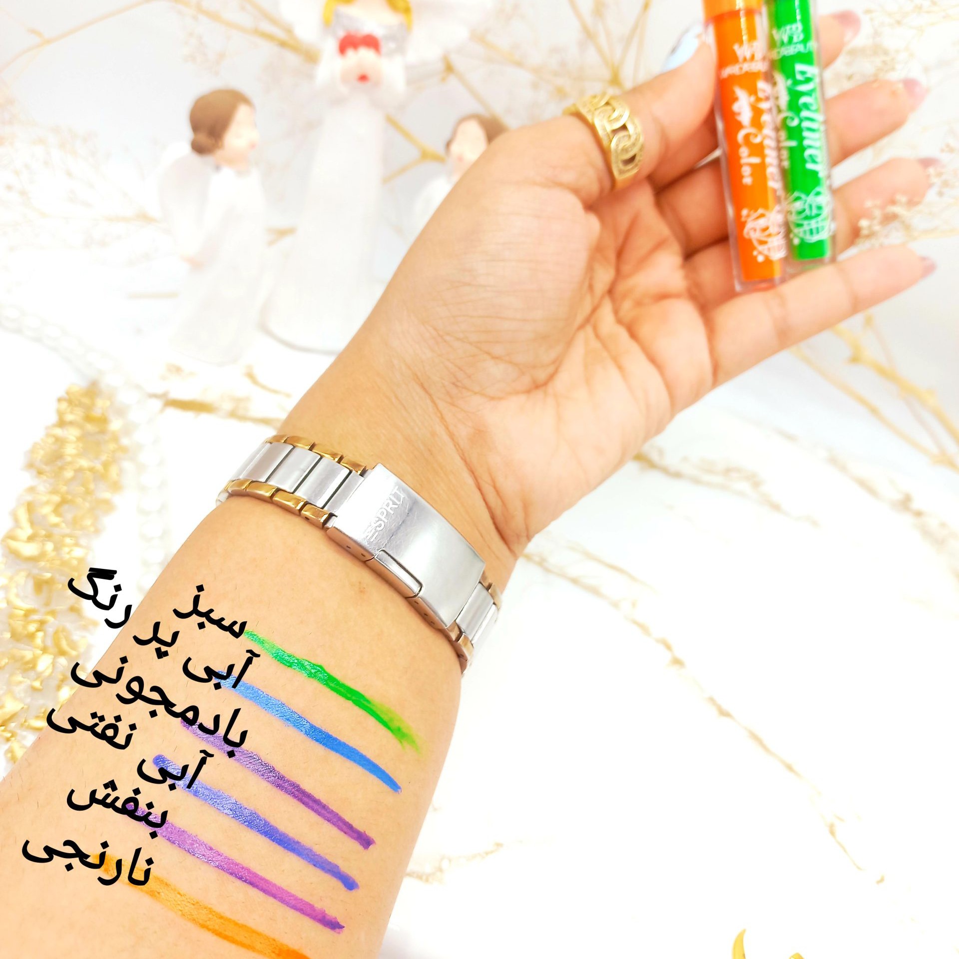 خط چشم مویی رنگی وردا بیوتی