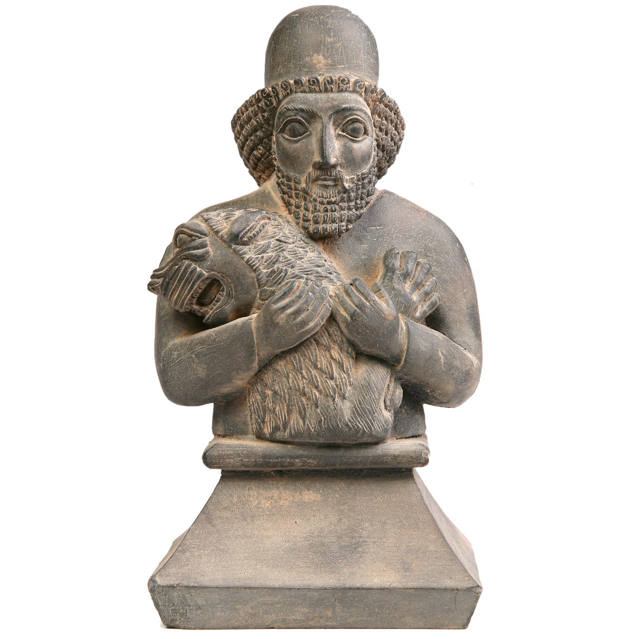 مجسمه تندیس و پیکره شهریار مدل شکارچی شیر کد MO1710