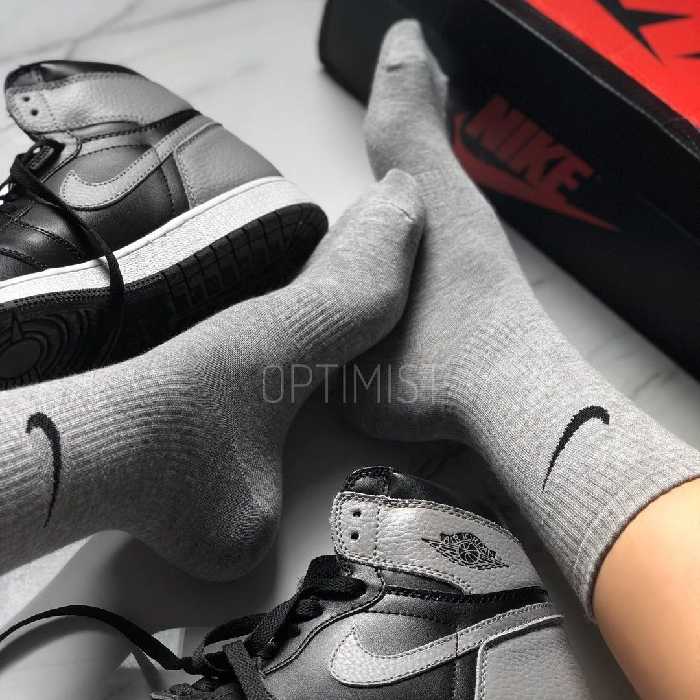 جوراب نایک ساقدار زمینه طوسی اسپرت نخ پنبه