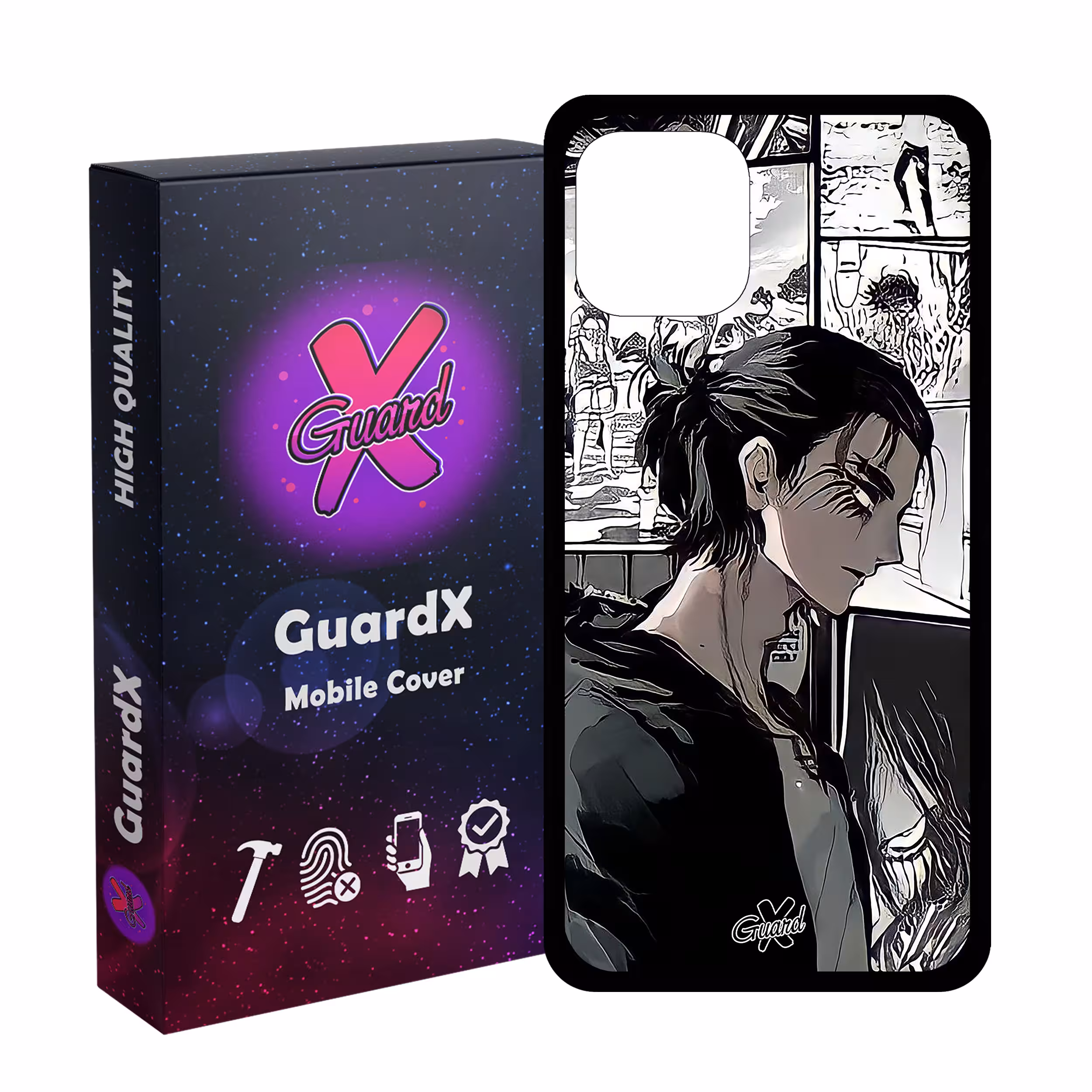 کاور گارد ایکس طرح Eren Yeager Anime مدل Glass10442 مناسب برای گوشی موبایل اپل iPhone 11 Pro