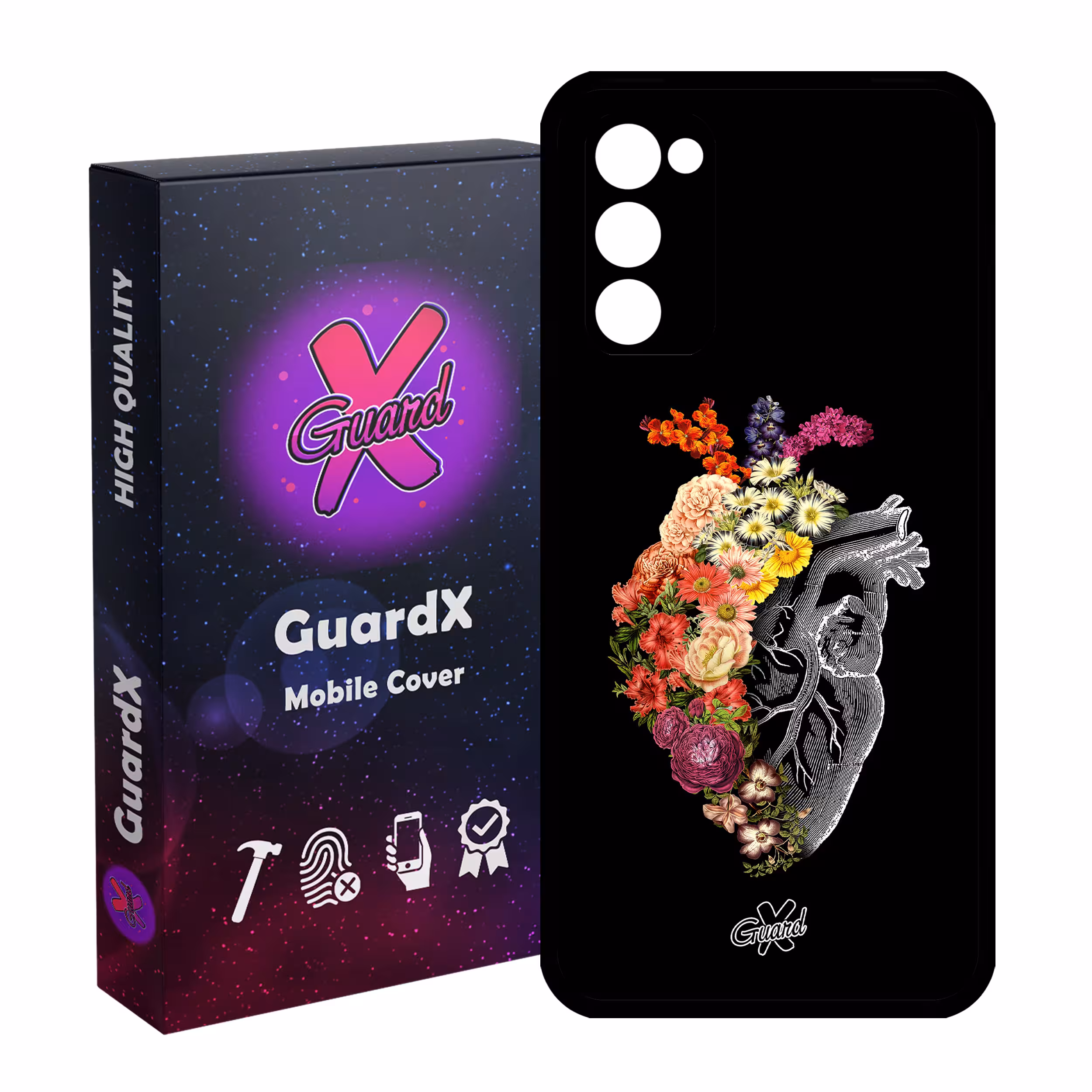 کاور گارد ایکس طرح قلب مدل Glass10216 مناسب برای گوشی موبایل سامسونگ Galaxy S20 FE