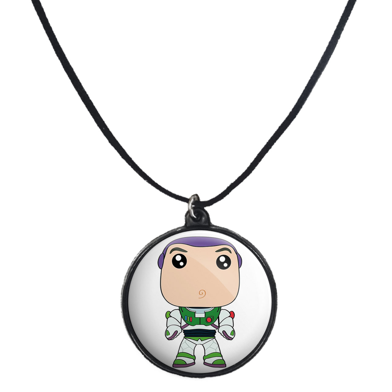 گردنبند پرمانه طرح buzz lightyear کد pmb.26376 مدل دو طرفه