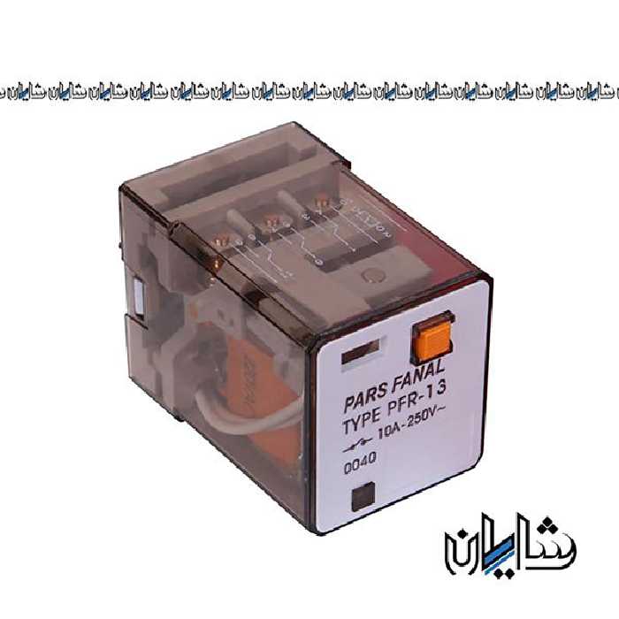 رله شیشه ای سه کنتاکت 110 تا 220 ولت ​پارس فانال مدل PFR-13