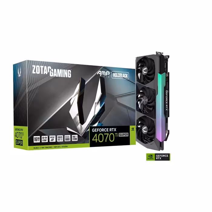 کارت گرافیک زوتاک مدل GAMING GeForce RTX 4070 Ti SUPER AMP HOLO 16GB GDDR6X