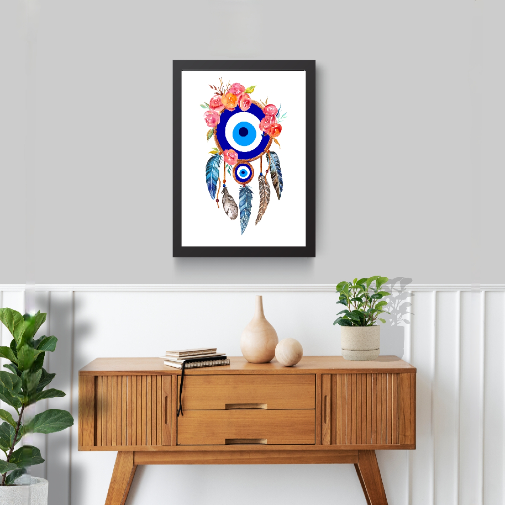 تابلو مدل چشم نظر طرح دریم کچر