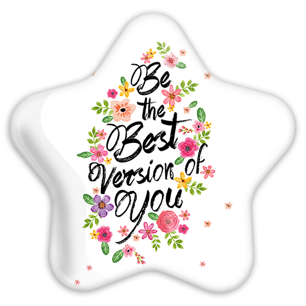 پیکسل خندالو طرح  Be The Best Version Of You مدل ستاره ای کد 2736