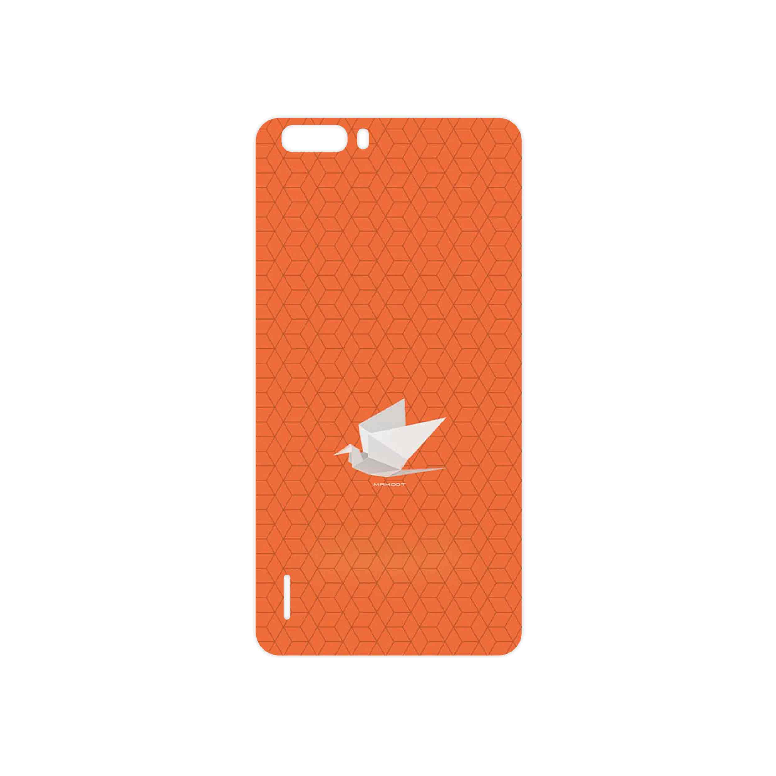 برچسب پوششی ماهوت مدل Minimalist origami bird مناسب برای گوشی موبایل آنر 6 Plus