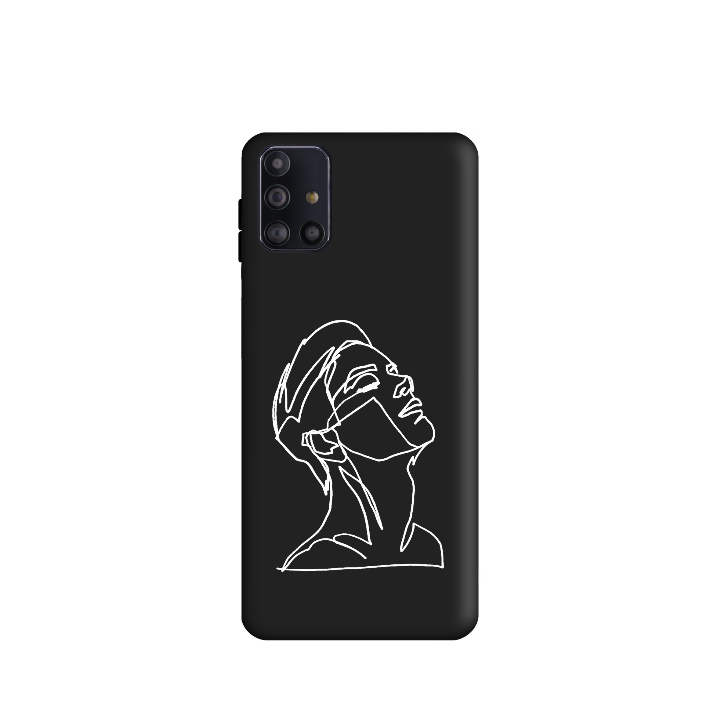 کاور طرح   چهره مینیمال پسرانه کد y3870 مناسب برای گوشی موبایل سامسونگ  Galaxy M31S