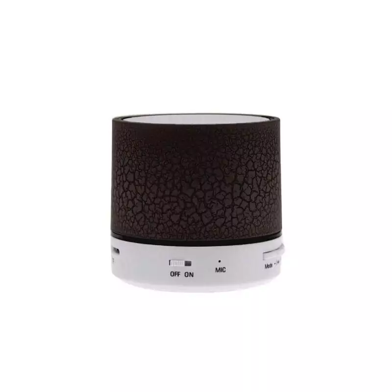 اسپیکر بلوتوثی قابل حمل طرح Stone چراغ دار-مشکی