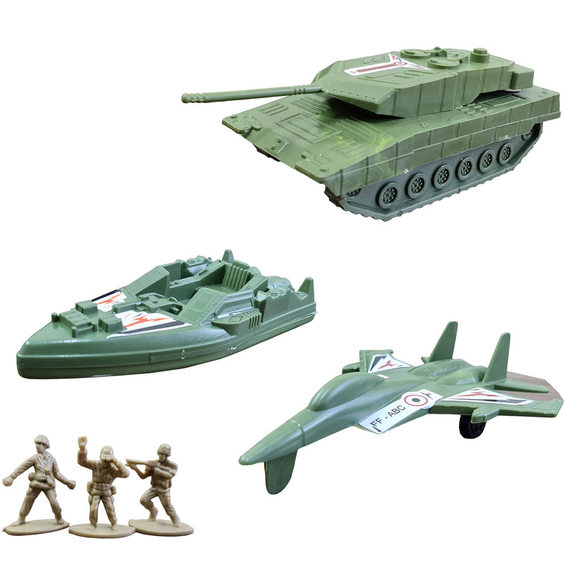 اسباب بازی جنگی مدل پادگان مجموعه 6 عددی