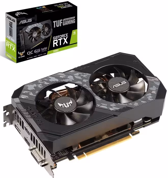کارت گرافیک ایسوس مدل TUF-RTX2060-O6G گیمینگ با حافظه 6 گیگابایت