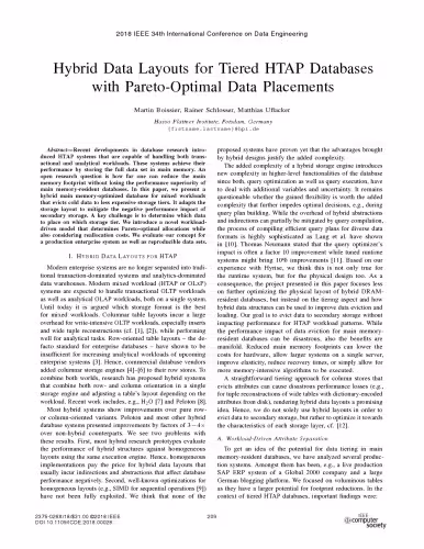 خرید و دانلود نسخه کامل کتاب Hybrid Data Layouts for Tiered HTAP Databases with Pareto-Optimal Data Placements [article]