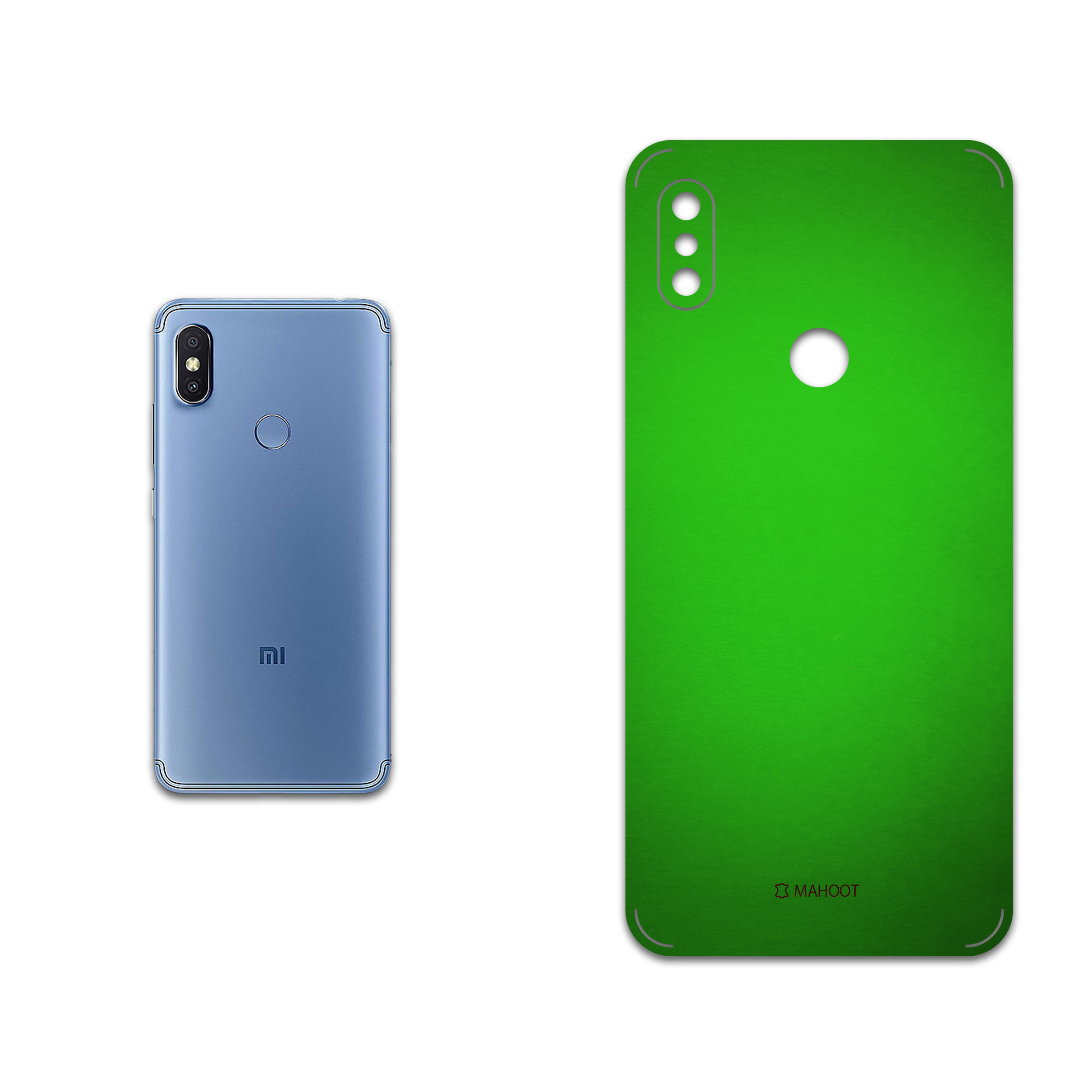 برچسب پوششی ماهوت مدل Metallic-Green مناسب برای گوشی موبایل شیائومی Redmi Y2