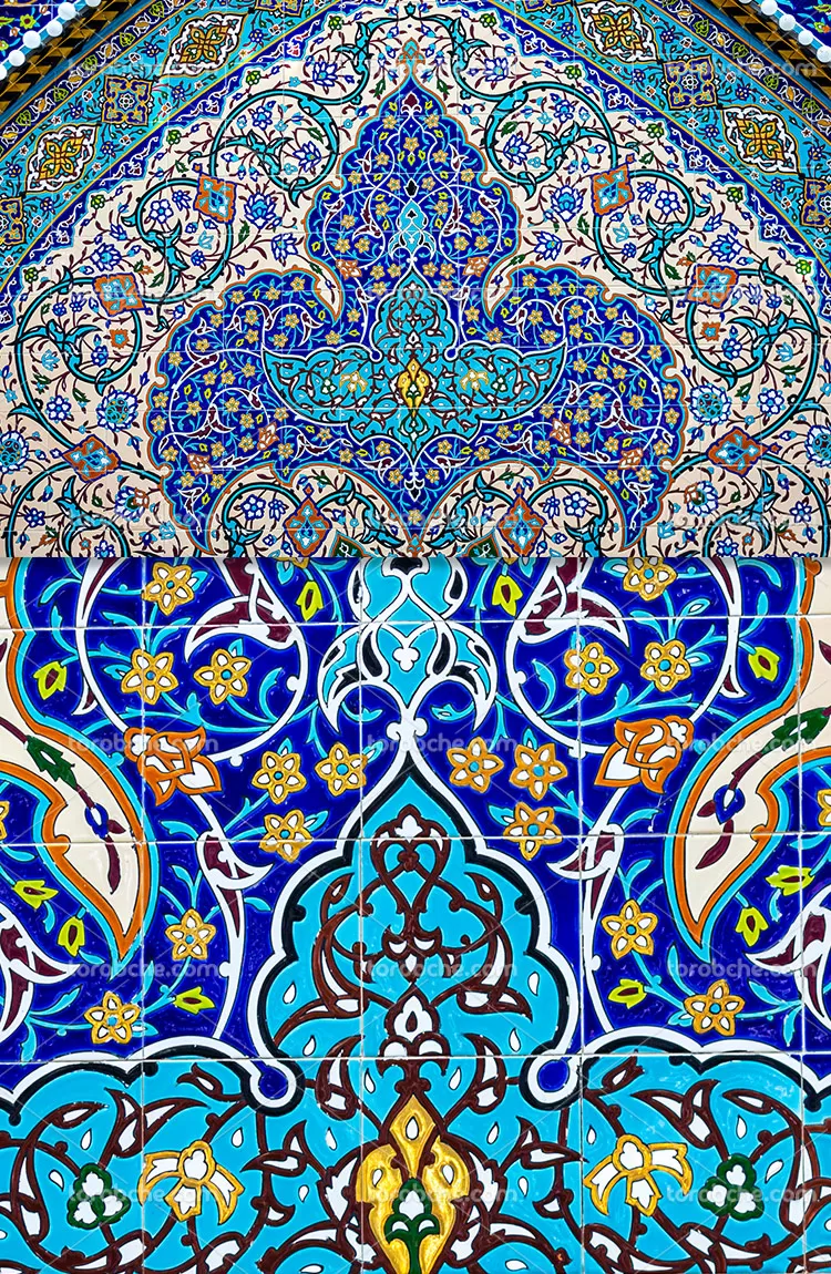 عکس کاشی کاری محراب | گرافیک با طعم تربچه