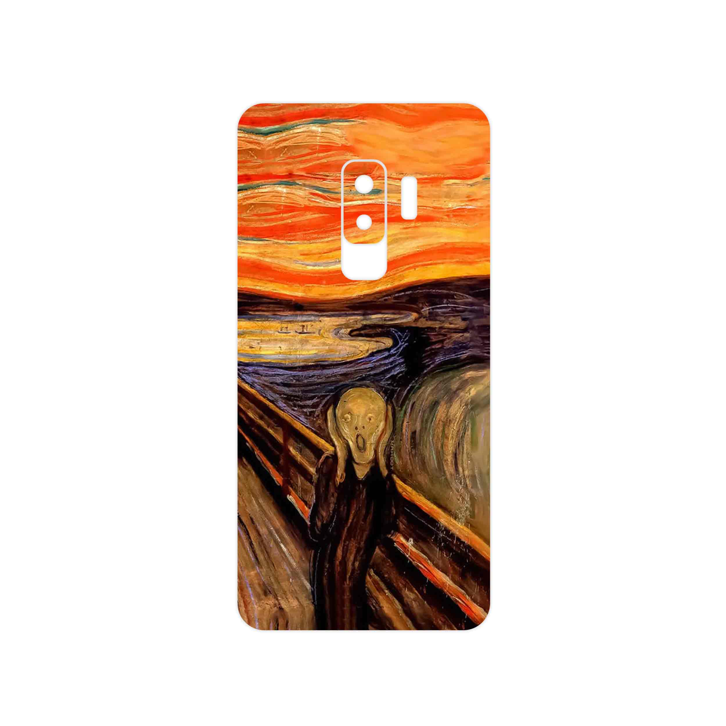 برچسب پوششی ماهوت مدل The Scream of Munch مناسب برای گوشی موبایل سامسونگ Galaxy S9 Plus