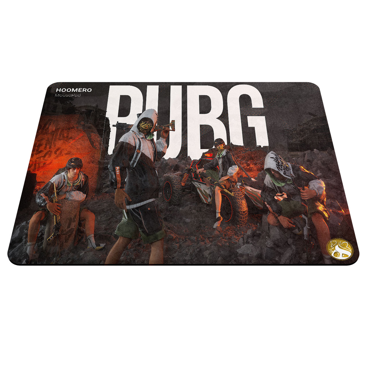 ماوس پد هومرو مدل A4768 طرح بازی PUBG