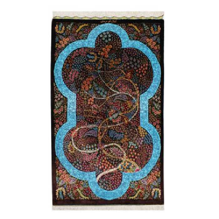 فرش دستبافت  نیم متری حرمتی کد 122