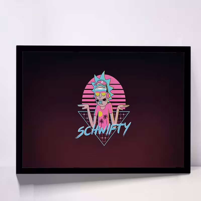 تابلو مدل rick and morty  کد F-15027 | دنیای قاب