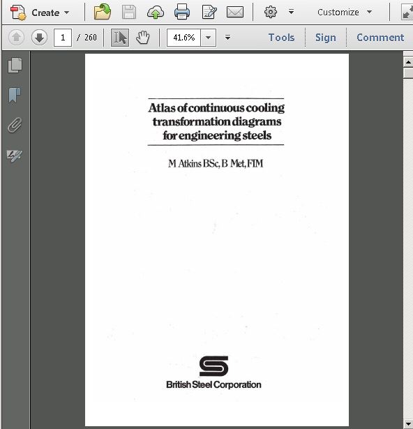 خرید و دانلود نسخه کامل کتاب Atlas of Continuous Cooling Transformation Diagrams for Engineering Steels - ُ pdf