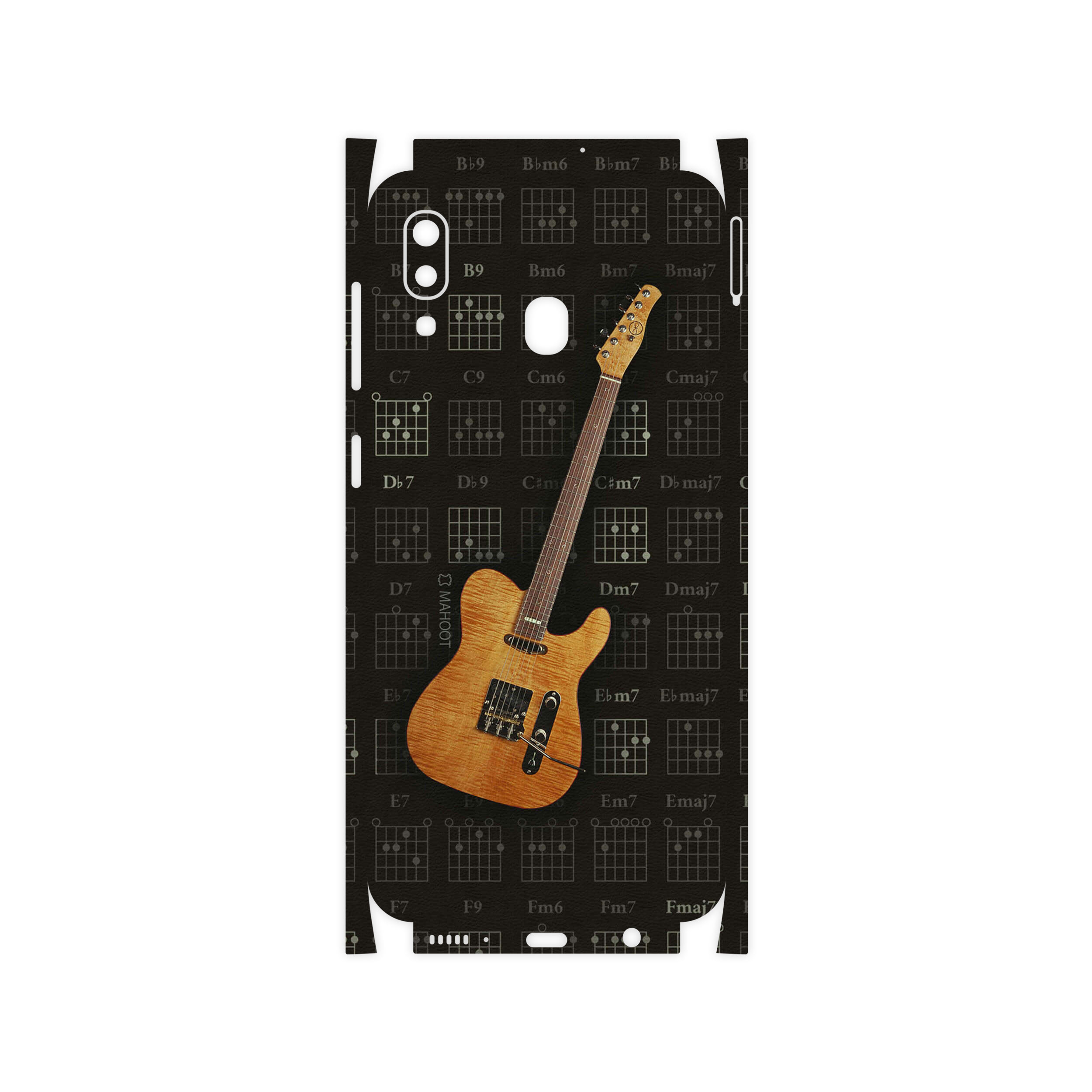 برچسب پوششی ماهوت مدل Guitar-Instrument-FullSkin مناسب برای گوشی موبایل سامسونگ Galaxy A20s