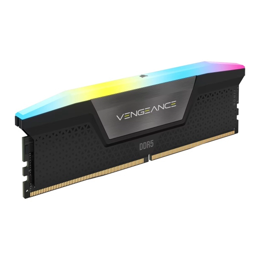 رم دسکتاپ DDR5 تک کاناله 5200 مگاهرتز CL40 کورسیر مدل VENGEANCE RGB ظرفیت 32 گیگابایت