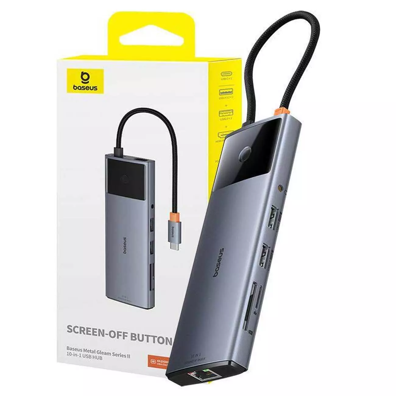 هاب تایپ سی 10 پورت بیسوس BS-OH084 B00061800812-00