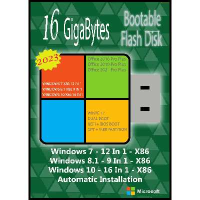 سیستم عامل Windows 7 8.1 10 AIO 37in3 X86 2023 - Office 16-19-21 نشر مایکروسافت