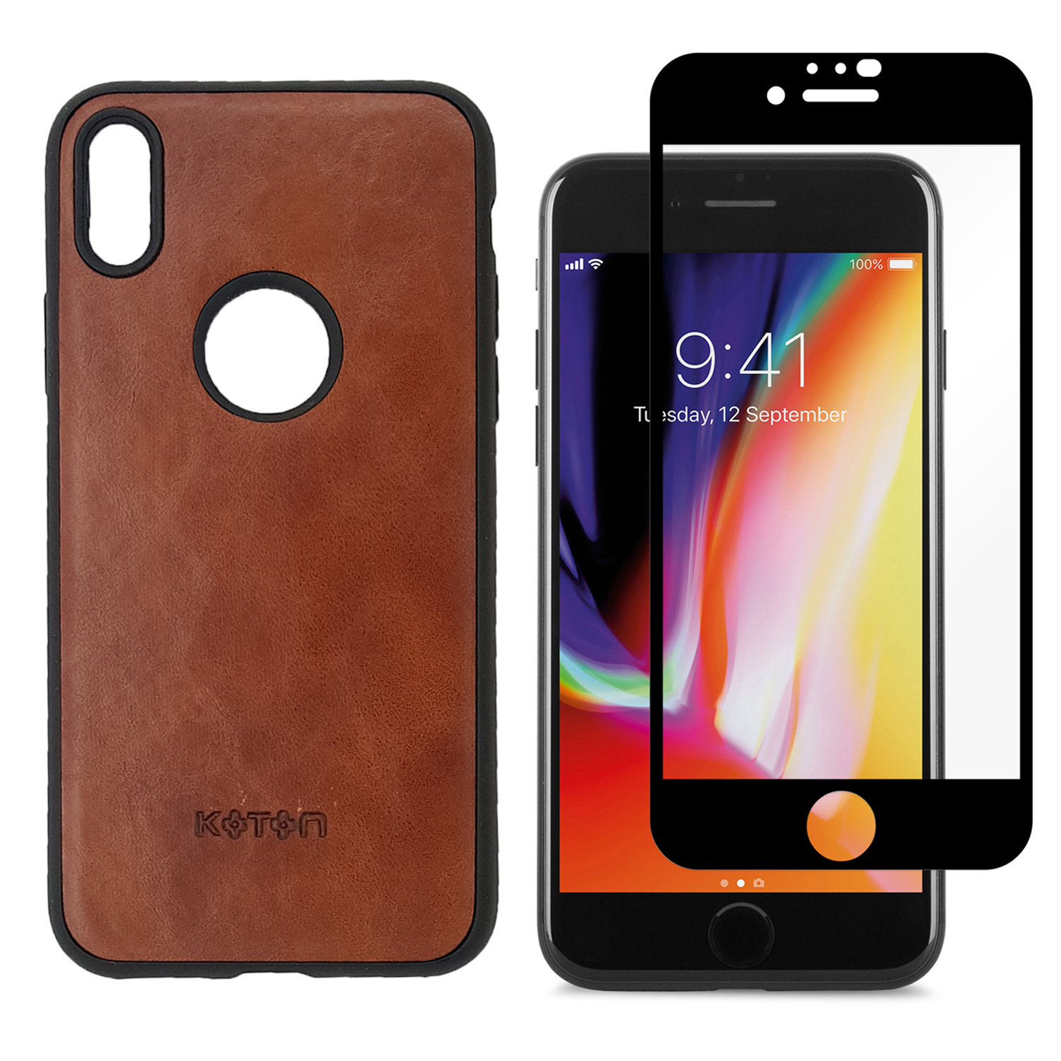 کاور مدل DY_GK مناسب برای گوشی موبایل اپل Iphone X به همراه محافظ صفحه نمایش