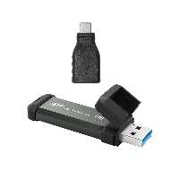 هارد اس اس دی اکسترنال سیلیکون پاور مدل MS70 ظرفیت 1 ترابایت به همراه تبدیل USB به TYPE C