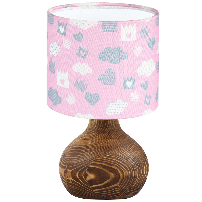 آباژور پایه چوبی Little sweetie girl رزبرن Roseborn