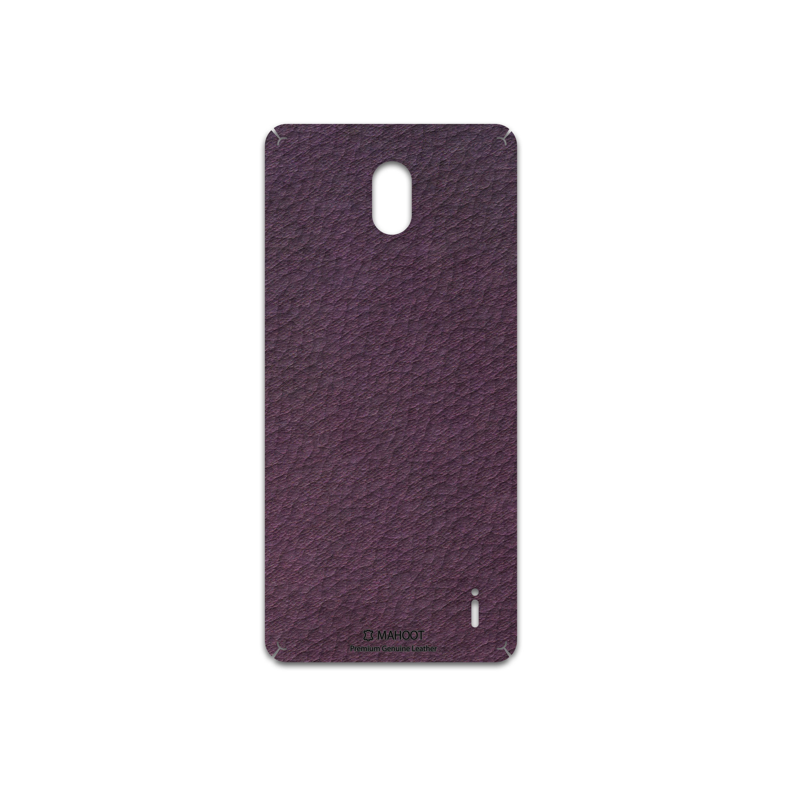برچسب پوششی ماهوت مدل Purple-Leather مناسب برای گوشی موبایل نوکیا 1 Plus