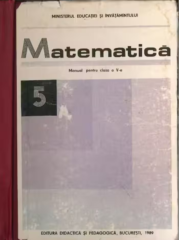 خرید و دانلود نسخه کامل کتاب Matematica Manual pentru clasa a V-a