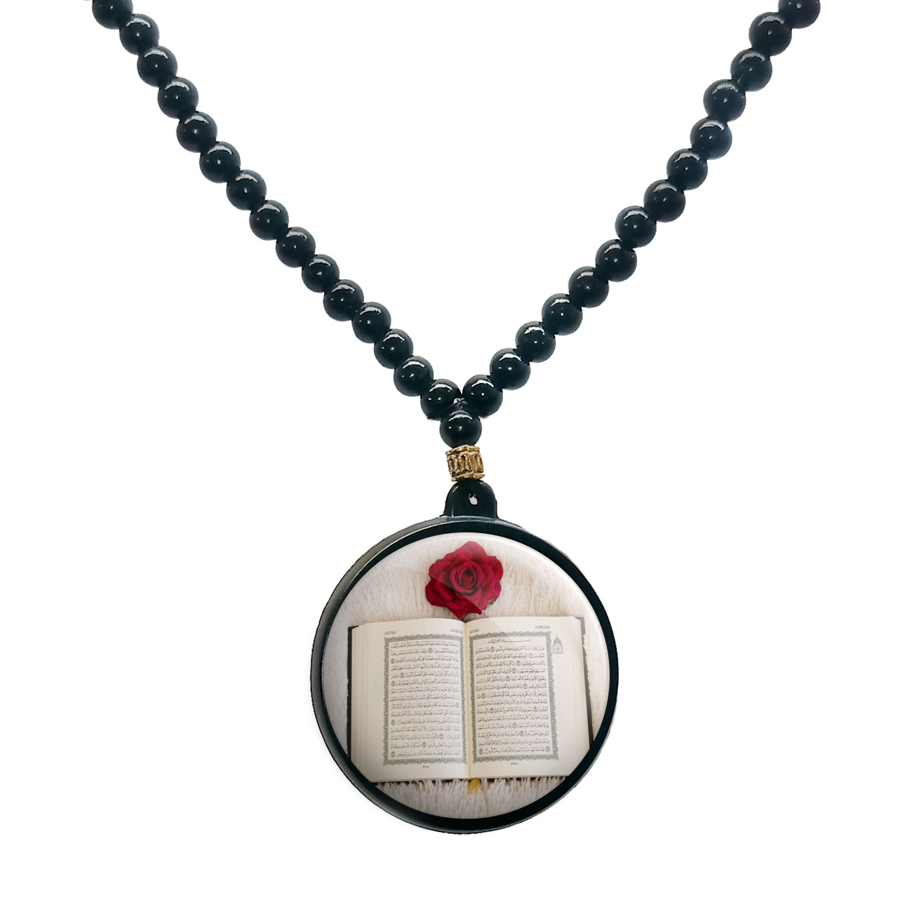 گردنبند پرمانه طرح جشن تکلیف کد pmd.25785 مدل دو طرفه